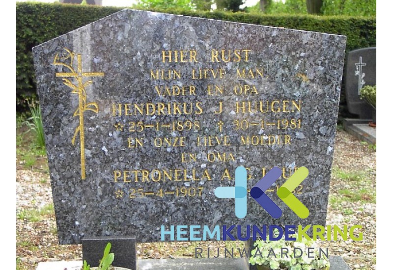 Grafstenen kerkhof Herwen Coll. HKR (335) H.J.Huugen & P.A.G.Luub